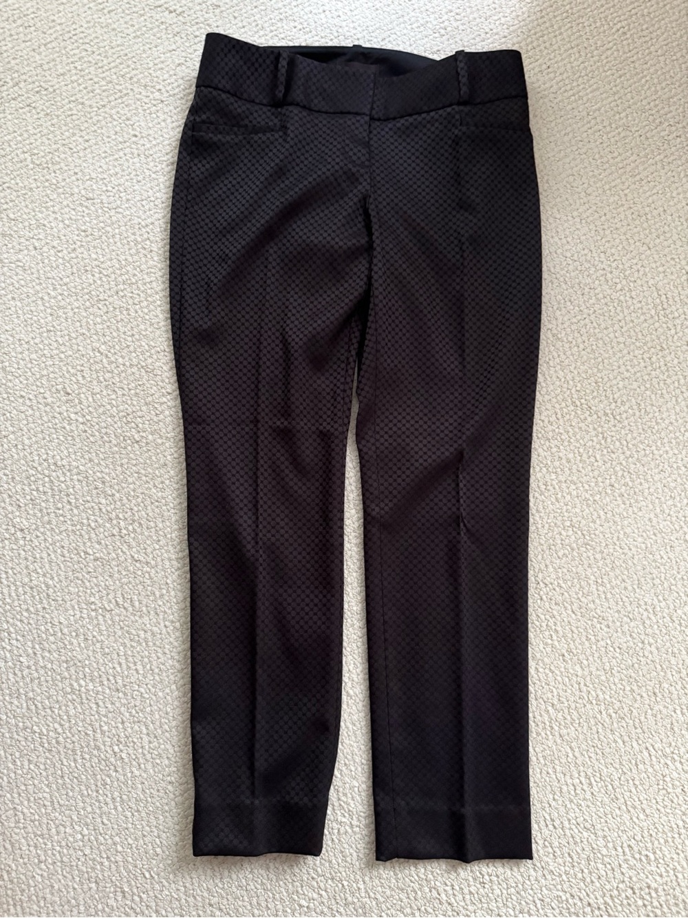 The Limited Black Textured Slim Dress Pants
